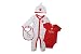Wales WRU 2016/17 Infant 4 Piece Rugby Gift Set - Red/White - size 9-12M