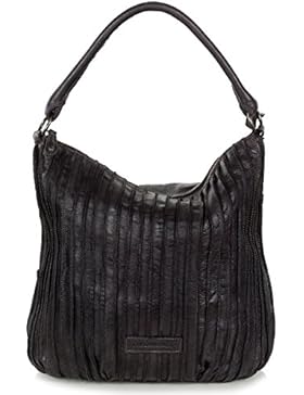 FREDsBRUDER Streifenhörnchen Beuteltasche Schultertasche aus weichem Leder (35 x 32 x 13 cm)