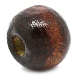 ♥ Set: Usted recibirá un set de cuentas de madera de un millar de manualidades con orificio. estas manualidades perlas se pueden naturalmente maravillosamente procesar para por ejemplo cadenas de chupete o hacer propia atrapasueños