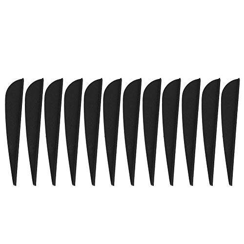 Alomejor 12 pcs flèche Plume 3 Pouces Bricolage flèche ramassage Accessoires pour la Chasse au tir à l'arc tir