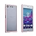 Produktbild SPAK Sony Xperia XZ1 Compact Hülle,Dual Aluminium Metallrahmen Shockproof Abdeckung für Sony Xperia XZ1 Compact (Pink)