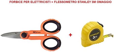 Professional Scissors for electricians with Free Stanley Tape Measure 3 MT 30 – 487