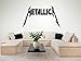 Produktbild METALLICA Logo Gummiband Vinyl Wandkunstaufkleber - 16 farben & 4 Größen - fms44 - 2 - M 60 x 40 cm