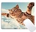 Produktbild Muccum Gaming Mauspad Custom Design Mat, niedliche fliegende Katze im Himmel, lustiges Design