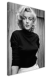 Canvas It Up Noir et Blanc Marilyn Monroe Mode Prendre des Photos Décoration Murale sur Toile encadrée Home Deco Imprime Taille : A3-40,6 x 30,5 cm (40 cm x 30 cm) Black Friday