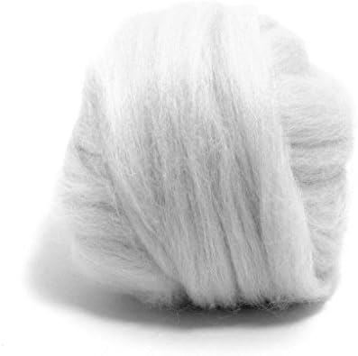 Felt Merino Roving 20g - Lightning White Qty 20 grams
