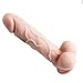 Produktbild Dildo Penis Nachbildung Realistischer 20cm lang Deluxe Silikon Dildo mit schöner Eichel & Super starkem Saugnapf G punkt Klitoris Stimulator Massage