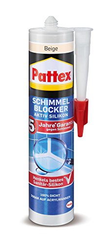 Pattex PFSBB - Producto antimoho (silicona activa), color beige