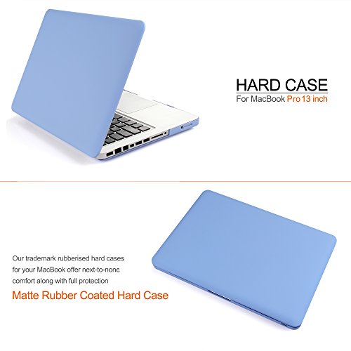 iDOO MacBook Schutzhülle / Hard Case Cover Laptop Hülle [Für MacBook Pro 13 Zoll – mit CD-Laufwerk: A1278] – matt, Babyblau (Blaue Gelassenheit) - 2