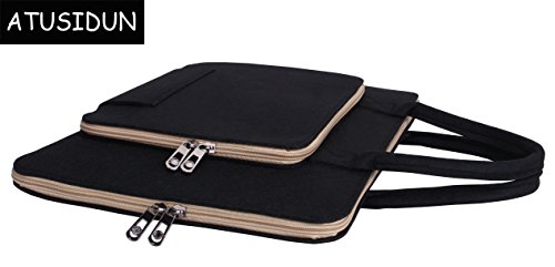 14 Zoll Laptop Schutzh  lle Filz Tasche H  lle Sleeve Case Laptoptasche Notebooktasche Schwarz