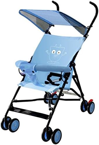 Baby Stroller Ultra Light Portable Baby Carriage Umbrella Baby Pram Travel Systems,Blue