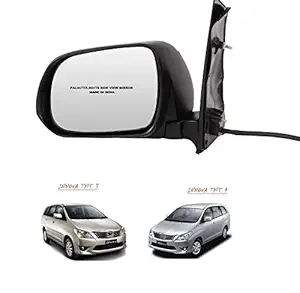 PALAUTOLIGHTS Innova(Launch Year:2012-2017) Side Mirror mortised with Blinker/Indicator Light (Left) (Black)