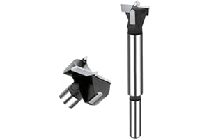 NICAVKIT Wiertło Forstnera ze stali wolframowej 15 mm, profesjonalne wiertło Forstner do drewna, wiertło do drewna, wiertło garnkowe do drewna i twardego drewna