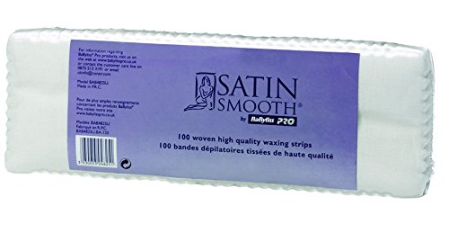 Babyliss Pro Satin Smooth Woven High Quality Waxing Strips - Pack of 100