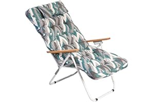 Cisne 2013, S.L. 1 COJIN Tumbona Acolchada. COJIN Silla de Playa con Respaldo y Almohada. Cojín Mecedora. Varios tamaños y Colores. (Figuras, 120 x 55 cm)