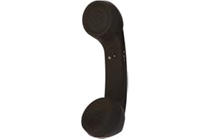 rongweiwang Drahtloser Bluetooth Retro Telefonhörer drahtlose Hörer Bluetooth Hörer Telefonhörer Handy-Kopfhörer-Kopfhörer, Schwarz