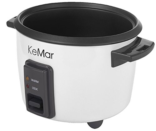 KeMar KRC-110 Reiskocher / Dampfgarer mit automatischer Warmhaltefunktion und Dämpfeinsatz, BPA-frei - 3