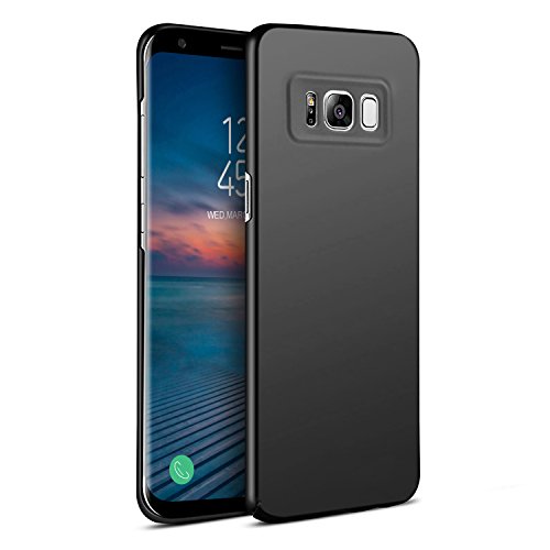 CNXUS Samsung Galaxy S8 Custodia, Dura PC Samsung Galaxy S8 Custodia Ultra Sottile Antiurto Fein Matt Hardcase Anti Impronte digitali Custodia Protettiva per Samsung Galaxy S8 (Nero)