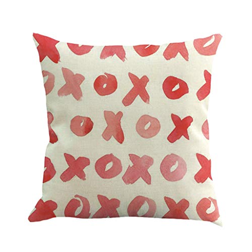 Preisvergleich Produktbild Bestes Zubehör für Wohnkultur !!! Beisoug Lover Print Leinen Kissenbezug Polyester Sofa Car Kissenbezug Home Decor (45 x 45 cm)