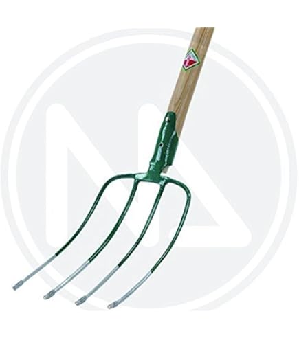 Fourche à fumier 3 dents 31 x 22 cm, manche en frêne de 135 cm