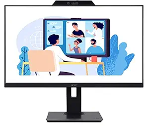 Acer B277 27 Inch Full HD 1920 X 1080 LED Monitor with FHD Webcam, Height Adjustment and Pivot, VGA HDMI and Display Port, Stereo Speakers