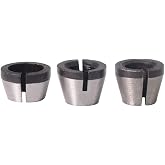 Treki Drill Chuck for Milling Machine 3 Pieces Milling Machine Mandrel Adapter for Woodworking Wood Engraving and Milling Mac