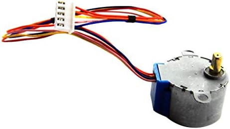 FLAMEER DC 5V 4 Phase Reduction Stepper Motor Gear Step Motor Arduino,Reduction ratio: 1/64