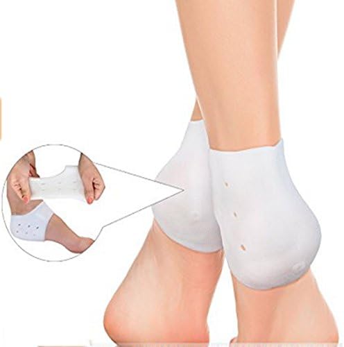 Foot Sleeve (1 Pair), Plantar Fasciitis Silicone Gel Heel Protectors (1 Pair), Arch Support Therapy Wrap (1 Pair) &amp; Cushioned Arch Support (1 Pair) -- (Pack of 8) (L/XL)