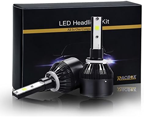 Racbox 880 881 (893 899) LED Headlight Bulbs, All-in-One Conversion Kit 60W 7,200Lm (6000K Cool White)
