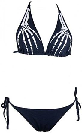 ALCATRAZ - Skull Triangel Bikini One size fits all totenkopf skelett schnüren