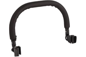 SUPYINI Kinderwagen Zubehör, Universal Kinderwagen Leitplanken Armlehne, Verstellbare Baby Stoßstange, Kinderwagen Zubehör (Schwarz)