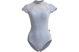 ROYAL SMEELA Spitze ballett trikot damen Ballett Tanz Trikot Kurzarm Trikot leotard tanz body damen ballettanzug tanztrikot ballett body für Frauen balletttrikot sportbody tanztrikots ballettkleidung