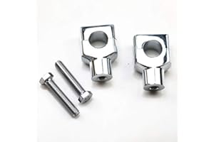 NEWLAND2019 Chrom 1" 25mm Square Motorrad Lenkererhöhung Rising Für Harley Springer Bobber Sportster XL Dyna Honda Kawasaki Suzuki Yamaha Shadow VTX VT Cruiser Chopper Custom