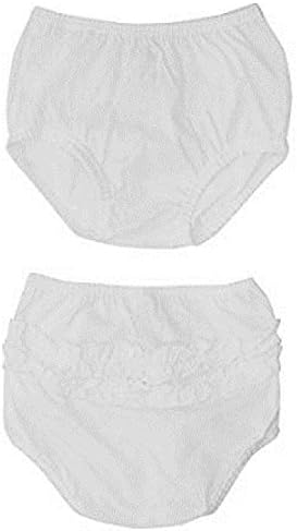 QBE Baby Girl Frilly Knickers Nappy Cover - Multipack 2 Pack (0-3 Months)