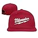 Produktbild HOP caps Milwaukee Logo Unisex Adults Cotton Snapback Hat Flat Baseball Cap Black