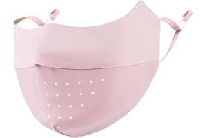 CATOR Maschera in seta con protezione solare, maschera sportiva, maschera in rete traspirante, maschera da ciclismo con protezione UV