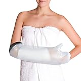 Adult Waterproof Arm Cast Cover for Shower and Bath, Waterproof Bandage and Reusable Sealed Cast Protector to Keep Wound and Bandages Dry, Fit The Finger Hand Wrist, No Mark on Skin-Short Arm Size