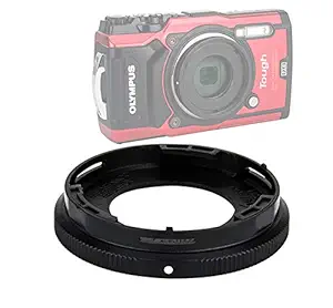 JJC RN-T01 40.5mm Conversion Lens Adapter & Lens Cleaning Cloth for Olympus Tough TG-1 TG-2 TG-3 TG-4 TG-5 digital cameras, replaces OLYMPUS CLA-T01