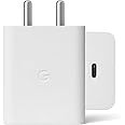 Google Type C 30W Rapid Fast Adapter for Pixel 9pro fold,9 pro XL,9 Pro/9/8 Pro/8/8a, Pixel 7 Pro/7/7A, Pixel 6 Pro/6/6A, Tablet and Other USB-C Mobile Device Support 30w Fast Charging, White
