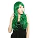 Neitsi 22" 100% Korean Fiber Curly Cosplay Long Synthetic Hair Wigs Women's Girl's Full Head Wigs (Green#)