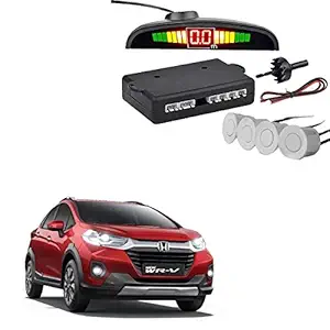 SYKIT Reverse Car Parking Sensor LED Display WHITE (Universal)Honda New WR-V