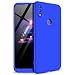 Produktbild Handyhülle Kompatibel mit Huawei Honor 8X, 360 Grad Schutzhülle PC Gehäuse und Folie Stoßdämpfung Handy Hülle Kratzfeste Full-Cover Case 3 in 1 Schutztasche und Panzerglas Folie-Blau (MEHRWEG)