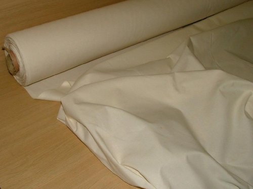 Pandoras Upholstery12 Metres Natural Cream Flame Retardant Calico Fabric - Upholstery Curtain Craft