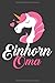Produktbild Einhorn Oma: Einhorn Liniertes DinA 5 Notizbuch für Einhorn-Fans und Regenbogen Pferd Notizheft