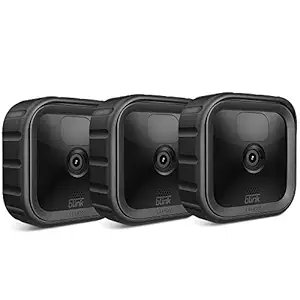 CaseBot Silicone Skin?for?All-new?Blink?2020?Camera?-?[3?Pack]?Premium?Silicone?UV?Weather?Resistant?Protective?and?Camouflaged?Case?Cover?for?All-new?Blink?Home?Security?Outdoor?Indoor?Camera (Black)