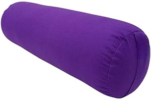TORTUE DE JADE Bolster da yoga cilindrico in cotone e kapok biologico, 65 x 21 cm