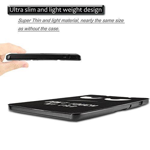 Acer Iconia One 10 B3-A30/A3-A40 Hülle, Infiland Ultra Dünn Tri-Fold Muschel PU Leder Ultra Schlank Superleicht Ständer Shell Cover Schutzhülle Etui Tasche für Acer Iconia Tab 10 (A3-A40) 25,6 cm (10,1 Zoll Full HD) Tablet-PC/ Acer Iconia One 10 (B3-A30) 25,7 cm (10,1 Zoll HD) Tablet-PC(Große Augen) - 5