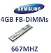 Produktbild Samsung original 4 GB 240 pin DDR2-667 ECC Fully Buffered - flat heatsink (PC2-5300) 256Mx4x36 double side (M395T5160QZ4-CE6)