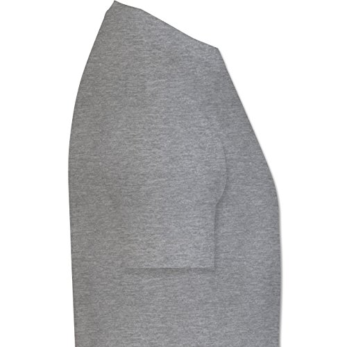 Hunde - Bulldogge - Herren Premium T-Shirt Grau Meliert