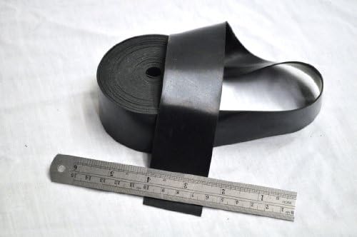 RUBBER STRIP 40mm wide x 1.00mm thick x 5m long - SOLID NEOPRENE BLACK RUBBER